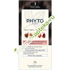 Фитосольба ФИТОКОЛОР 3 Краска для волос Темный шатен Phytosolba Phyto Color Dark Brown PHYTO (РH10017A99926)