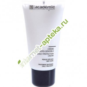 Академи Для чувствительной кожи Крем для сухой кожи лица Гипоаллергенный Дневной Защитный 50 мл Academie Scientifique de Beaute Creme Hupo-sensible Daily Protection Cream Peaux Sexhes Dry Skin (2070200)