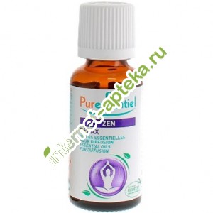 Пюресансьель Комплекс эфирных масел Дзен 30 мл Puressentiel Zen Relax Essential Oils For Diffusion (9502200)