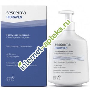 Сесдерма Гидравен Крем-пенка для умывания 300 мл Sesderma Hidraven Foamy soap free cream (40006730)