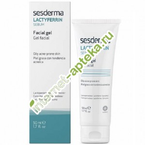 Сесдерма Лактиферин Гель для лица увлажняющий 50 мл Sesderma Lactyferrin Sebum facial gel (40004467)