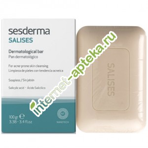Сесдерма Салисес Мыло дерматологическое для лица и тела 100 г Sesderma Salises Facial-body dermatological bar (40000051)