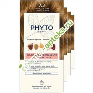 Фитосольба ФИТОКОЛОР 7.3 Краска для волос Золотистый блонд НАБОР (4 ШТУКИ) Phytosolba Phyto Color PHYTO (РH10012A99926NAB)