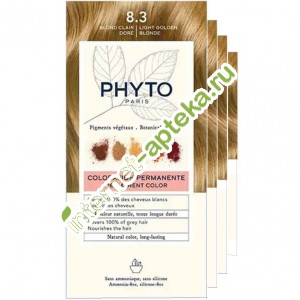 Фитосольба ФИТОКОЛОР 8.3 Краска для волос Светлый золотистый блонд НАБОР (4 ШТУКИ) Phytosolba Phyto Color PHYTO (РH10015A99926NAB)