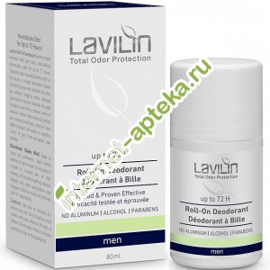 Хлавин Лавилин ТОП Дезодорант Ролл-ОН Для мужчин 72 часа 80 мл Hlavin Lavilin Total Odor Protection (TOP) Roll-On Deodorant Men 72h (4067)
