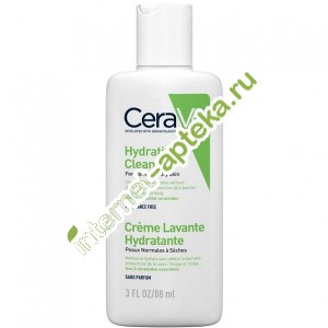 ЦераВе Крем-гель увлажняющий очищающий для нормальной и сухой кожи лица и тела 88 мл CeraVe Hydrating cleanser for normal and dry skin (095920)