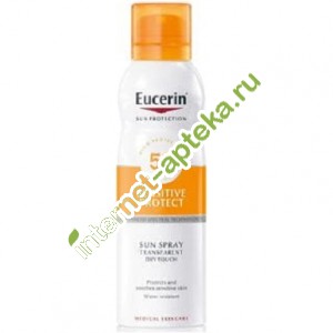 Эуцерин Сенситив Протект Спрей солнцезащитный SPF50 200 мл Eucerin Sensitive Protect (69758)