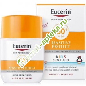 Эуцерин Сенситив Протект Флюид солнцезащитный ДЕТСКИЙ SPF50+ 50 мл Eucerin Sensitive Protect (89773)