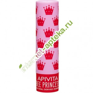 Апивита Био уход для губ Принцесса пчела 4,4 гр Apivita Lipcare Bee Princess (G73602)
