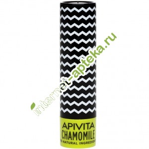 Апивита Уход для губ Увлажняющий Ромашка SPF15 4,4 гр Apivita Lipcare Chamomile (G58142)