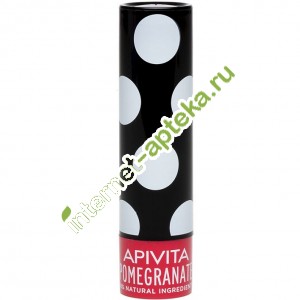 Апивита Уход для губ Увлажняющий С оттенком Граната 4,4 гр Apivita Lipcare Pomegranate (G73626)