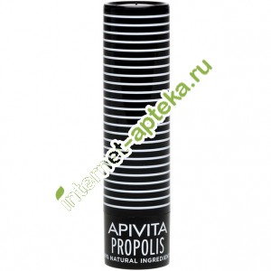 Апивита Уход для сухих и потрескавшихся губ прополис 4,4 гр Apivita Lipcare Propolis (G73565)