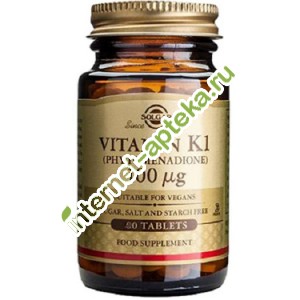 Солгар Витамин К1 (фитоменадион) 650 мг 50 таблеток Solgar K1 vitamin