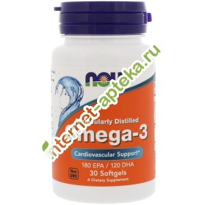 Now Foods Омега-3 1400 мг 30 капсул Нау Фудс, Нов Фудс