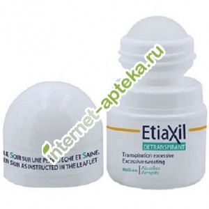 Этиаксил Антиперспирант Роликовый интенсивного действия Для чувствительной кожи 15 мл Etiaxil Detranspirant Traitement Peaux sensibles Roll-on (ET8518)