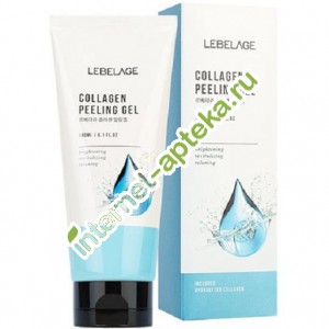 Лебелейдж Гель отшелушивающий с коллагеном 180 мл Lebelage Collagen Peeling Gel 180 ml (117034)