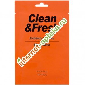 Eunyul Маска Тканевая для гладкости и регенерации кожи 22 мл Eunyul Clean Fresh Exfoliate Soothe Sheet Mask (406744)