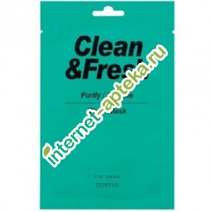 Eunyul Маска Тканевая для очищающего и увлажняющего эффекта 22 мл Eunyul Clean Fresh Purify Hydrate Sheet Mask (406720)