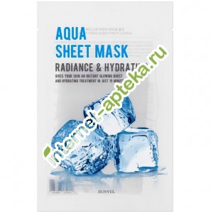 Eunyul Маска Тканевая с гиалуроновой кислотой 22 мл Eunyul Purity Aqua Sheet Mask (408540)
