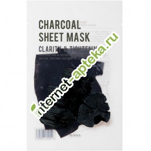 Eunyul Маска Тканевая с древесным углем 22 мл Eunyul Purity Charcoal Sheet Mask (408588)