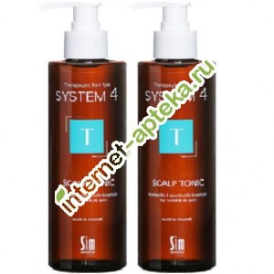 Система 4 Набор (Тоник T для питания и укрепления волос 500 мл 2 ШТУКИ) System 4 Scalp Tonic T