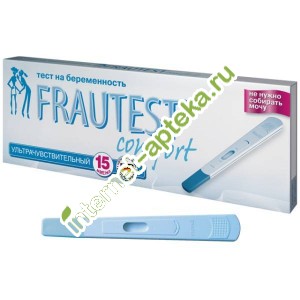 Тест для определения беременности (на беременность) Frautest Comfort 1 шт. Фраутест Комфорт Тест для определения беременности (на беременность) Frautest Comfort 1 шт. Фраутест Комфорт