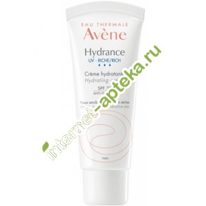 Авен Гидранс UV Риш Крем для лица Насыщенный для сухой и очень сухой кожи SPF30 40 мл Avene Hydrance UV Riche Creme hydratante SPF30 (С15524)
