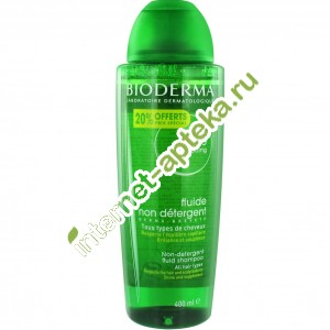 Биодерма Нодэ Шампунь 400 мл Bioderma Node Fluide Non-detergent shampoo (028428)
