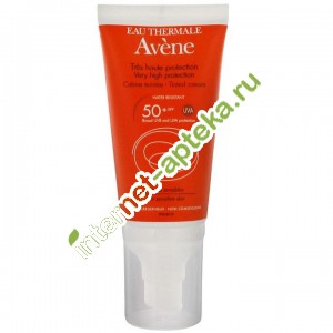 Авен Солнцезащитный крем для лица и тела без отдушек SPF50+ 50 мл Avene Creme Sans Parfum Peaux Sensibles seches (С52605)