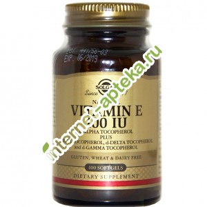 Солгар Витамин E 100МЕ 50 капсул Solgar Vitamin E 100 IU