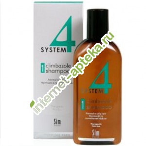Система 4 Шампунь 1 для нормальных и склонных к жирности волос 215 мл System 4 climbazole shampoo 1