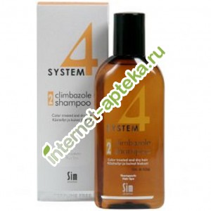 Система 4 Шампунь 2 для сухих и окрашенных волос 215 мл System 4 climbazole shampoo 2