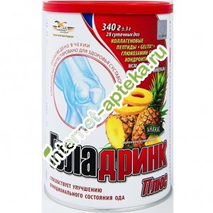 Геладринк Плюс Порошок со вкусом Ананаса 340 грамм (Geladrink)