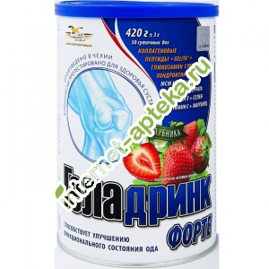 Геладринк Форте Порошок со вкусом Клубники 420 грамм (Geladrink)